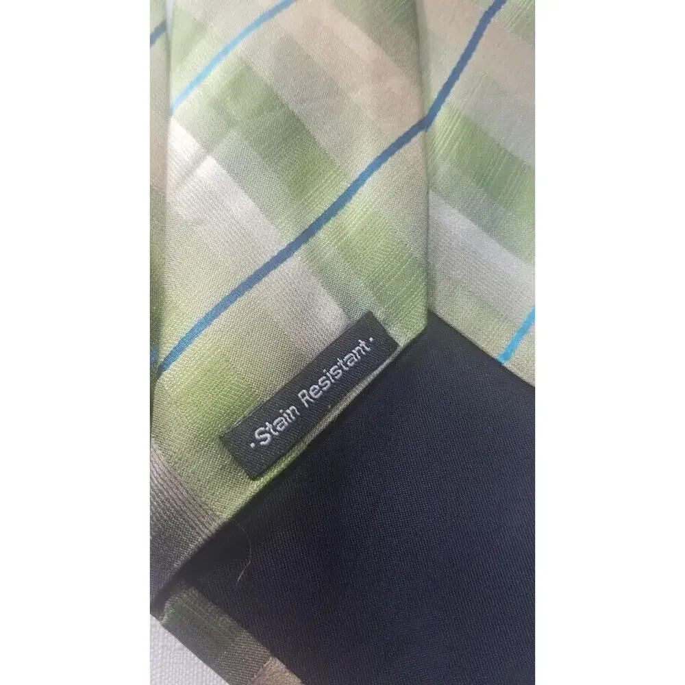 Croft & Barrow Men Tie Geometry Multi Color 100% Silk 57
